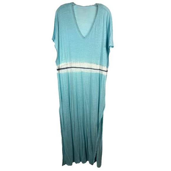 Majestic Paris Dresses & Skirts - 1 Majestic Filatures Paris 100% Linen Tiedye Beachy Maxi Dress Blue Coverup